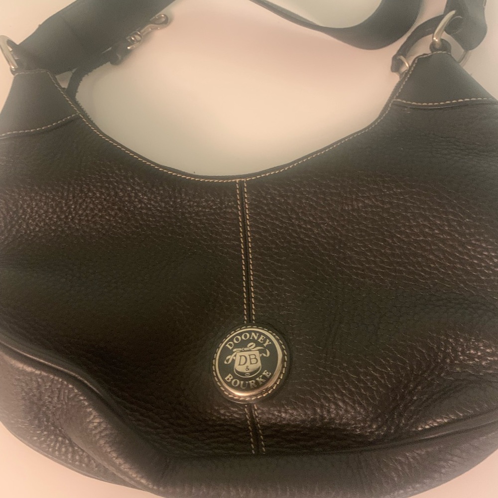 Black shoulder bag leather